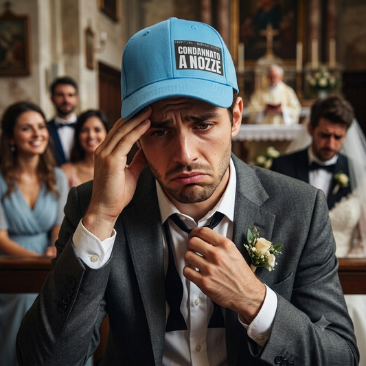 Cappellino Personalizzato – "CONDANNATO A NOZZE"